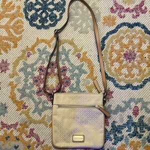 Tommy Hilfiger Cream and Brown Crossbody Bag